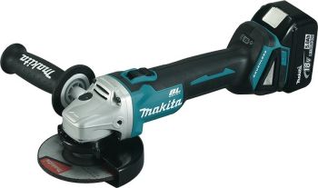 AKUNURKLIHVIJA 18V BL 125MM 2X5.0AH MAKITA