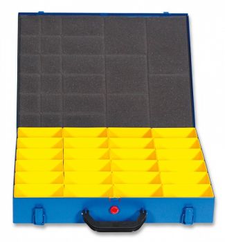 KAUBIKUTE MOODULSÜSTEEM. TÖÖRIISTAKOHVER 24-PLASTIKKARBIGA 440X330X66MM