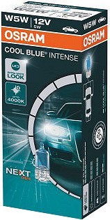 12V T10 PIRN 5W W2.1X9.5D W5W 5000K COOL BLUE INTENSE OSRAM