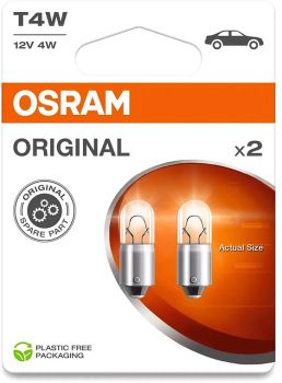 12V BA9S PIRN 4W T4W LF ORIGINAL BLISTER 2TK OSRAM