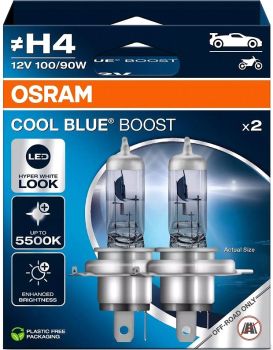 PIRN H4 100/90W 12V P43T 6000K COOL BLUE BOOST 2TK OSRAM