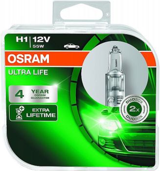 12V H1 PIRN 55W P14.5S ULTRA LIFE HCB 2TK OSRAM