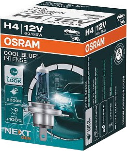 12V H4 PIRN 60/55W +100% 5000K COOL BLUE INTENSE OSRAM
