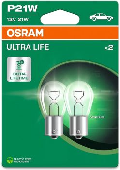 12V BA15S PIRN 21W P21W ULTRA LIFE BLISTER 2TK OSRAM