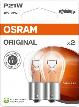 12V BA15S PIRN 21W P21W ORIGINAL BLISTER 2TK OSRAM