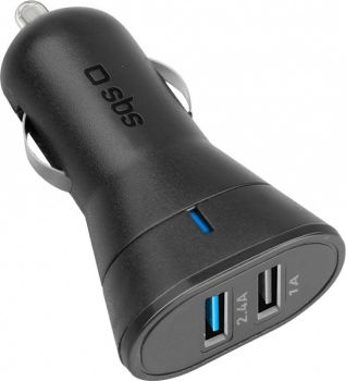 SIGARETISÜÜTAJA PESASSE KIIRLAADIJA 2XUSB 2.4A/MAX12W. 12V/24V SBS