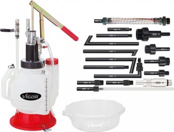 OIL FILLING DEVICE WITH ADAPTER SET ? 18 PIECES