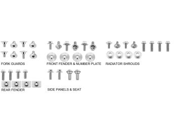 Psychic Body Panel Hardware Pack Honda