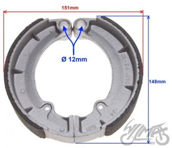 Piduriklotsid tagumised MZ 18’’ TAI