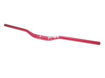 n8tive handlebar AL6061 760x31.8, 25mm rise, 5° up-, 9° backsweep - red