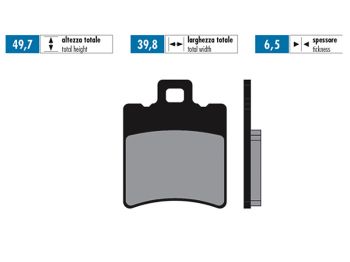 brake pads Polini sintered for Aprilia Malaguti MBK Piaggio Yamaha