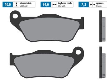 brake pads Polini sintered for Yamaha X-Max, MBK Skycruiser