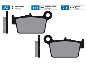 brake pads Polini sintered for Beta RR50