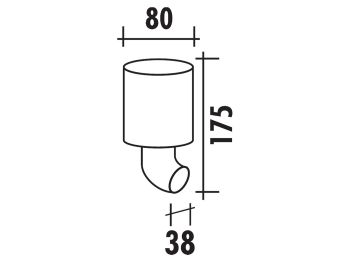 air filter Polini Evolution 38mm 90° for PHBG carburetor