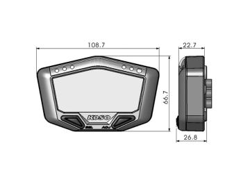 multifunctional speedometer Koso DB-02R Road 12V version