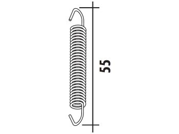 exhaust spring Polini 55mm