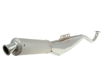 exhaust expansie chromed / aluminum for Puch Maxi