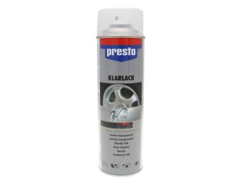 clear lacquer Presto glossy finish for spray paints 500ml