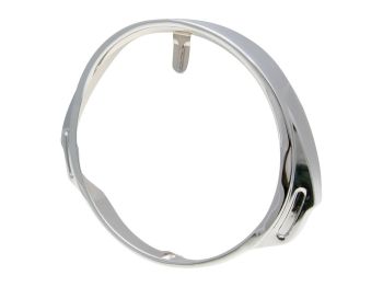 headlamp rim 160mm chromed for Vespa P 80, 125, 150 X, P 200 E
