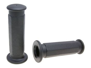 handlebar rubber grip set Domino 1934 Scooter Piaggio style octagonal black 114mm