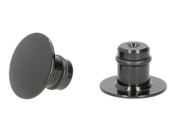 mirror thread cap CNC black M10