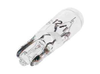 light bulb clear w/ glass base T5 W2x4.6d 12V-1.2W