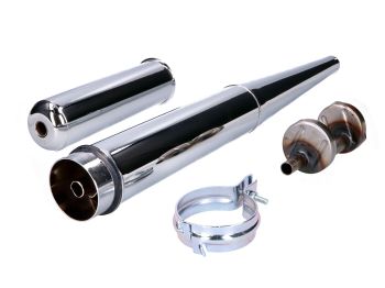 exhaust chromed 28mm for Simson S50, S51, S53, S70, S83, KR51/2