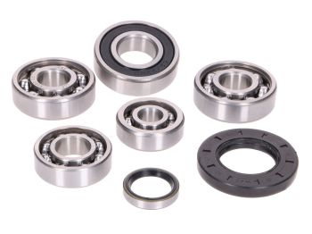gearbox bearing set w/ oil seals for Yamaha Majesty, Maxster, Teos, X-City, Benelli Velvet, Malagutti Madison, MBK Doodo, Skyliner, Thunder 125cc 4-stroke