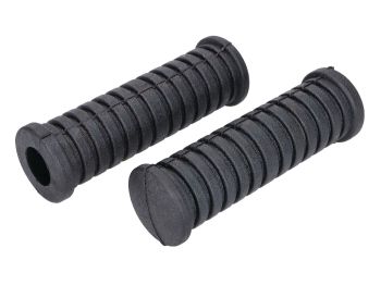 footrest rubber set cross ribbed black for Simson S50, S51, S53, S70, S83, SR4-1 Spatz, SR4-2 Star, SR4-3 Sperber, SR4-4 Habicht