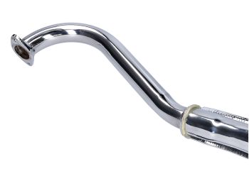 exhaust 28mm chromed original look 2-piece for Puch Maxi