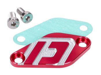 oil pump cover Doppler V2 red for Minarelli AM6, Derbi EBE, EBS, D50B