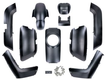 fairing kit DMP 10-piece matt black for NIU-N1 NQI-Sport