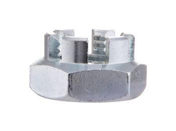Castle Nut M14x1,5 mm, brake drum rear, SIP 50-125, PV, ET3, 125 VN-TS, 150 VL-Super, 160 GS, 180 SS, Rally, P80-150X, PX80-150 E 1°, P150S 1°, P200E 1°