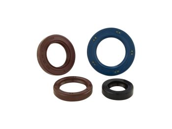 Oil Seal Set engine 25x35x7, 25x40x7, 16x28x7, 30x47x6 mm for SIP BFA engine for Vespa 125 VNA-TS, 150 VBA-Super, 160 GS, 180 SS, Rally, PX, PE, Lusso, T5