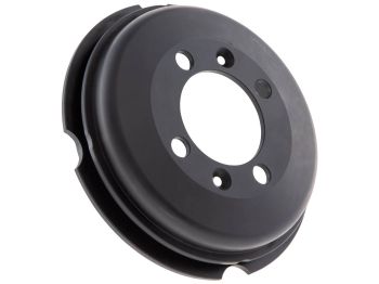 Brake Drum SIP Performance, rear, Sei Giorni Style for Vespa 125 V1-15, V30-33, VU, VM, VN, VNA, Hoffmann, VNB, ACMA, 150 VL, VB, VBA, VBB