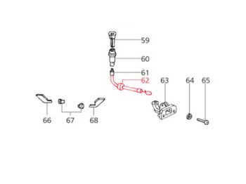 Grommet cable release side panel SIP for Vespa PK, XL, XL2, FL, Automatica, 50HP