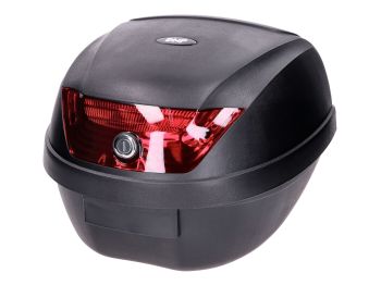 Top case DMP black 28L / reflector red