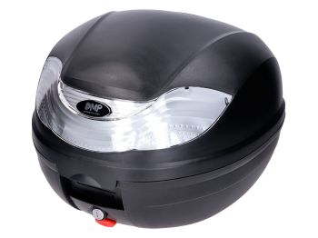 Top Case black - lock with 2 keys - 32L capacity reflector white