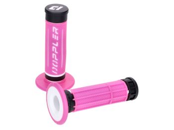 handlebar grips set Doppler Grip 3D pink / white / black