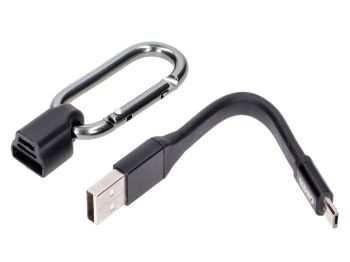 charging cable keychain 10cm USB to Micro USB Plug