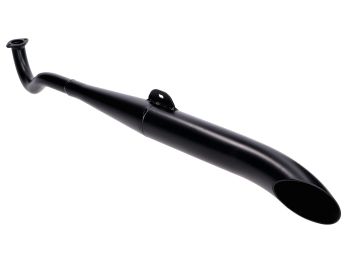 exhaust sidepipe complete black for Puch Maxi