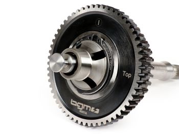 Gearbox (gear cogs incl. drive shaft) -BGM PRO- Vespa P-range (-1984) - PX125 (VNX1T, 146314-VNX2T, 232052), PX150 (VLX1T 264565-624601), PX200 (VSX1T, -315266), Rally180 (VSD1T), Rally200 (VSE1T) - 12/57, 13/42, 17/38, 21/35 teeth - original ratio