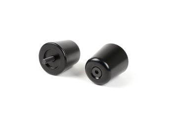 Pair of handlebar end weights, antivibration -MOTO NOSTRA- Vespa GT/GTL 125-200, GTS 125-300, GTV 125-300, Aprilia Scarabeo 400/500, SR Max 125-300, Gilera GP 800, Nexus 125-500, Piaggio Beverly 125-500, Piaggio X10 125, X8 400 - 282g - matt black