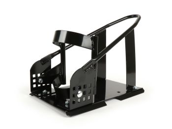 Wheel chock for trailer - motorcycle stand for front wheel -BGM PRO motorcycle 17-21 inch tyre- fast and easy parking (requires only one person) of bike in garage, carport, on trailer or van