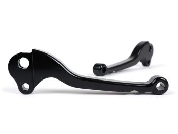 Brake and clutch lever set -BGM PRO CNC- bowden cable- Vespa Largeframe 1957-1998 - PX, T5, Sprint, Rally, GT, GTR, TS, VNA, VNB, VBB, VBA, GS, SS180, Smallframe 1963-1989 V50, 50N, V90, PV125, ET3, PK S, PK XL1 - black