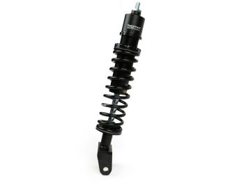 Rear shock absorber -BGM PRO SC/R1 SPORT, 330mm- Vespa PX80, PX125, PX150, PX200, T5 125cc, Rally180 (VSD1T), Rally200 (VSE1T), Sprint150 (VLB1T), TS125 (VNL3T), GT125 (VNL2T), GTR15 (VNL2T), V50, PV, ET3 - black