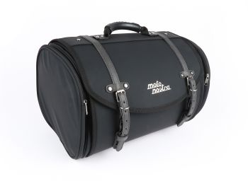 Roll bag (large) for carrier (alternative to topcase) -MOTO NOSTRA Classic ´PU´ 480x300x270mm- suitable for e.g. Vespa, Lambretta, GTS, GTV, LX/LXV, ET4, S50-150, Sprint, Primavera - 35 litres - black