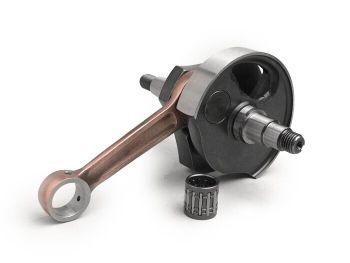 Crankshaft -BGM ORIGINAL Standard (rotary valve), 51mm stroke, 97mm conrod- conversion Vespa PK50 XL/XL2 to 125ccm (Ø 20mm cone)