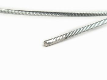 Rear brake cable, inner -BGM ORIGINAL Ø=2.9mm x 1050mm with threaded end M6- Lambretta (Serie 1-3) LI, LIS, SX, TV, GP, DL (also suitable for Vespa Largeframe (1958-1977) with T5 brake lever)