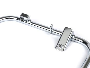 Center stand -BGM PRO Soft Stop V2 System- Vespa Largeframe (10) Sprint150 (VLB1T), Rally180 (VSD1T), Rally200 (VSE1T), GT/GTR125 (VNL2T), TS125 (VNL3T), GL150 (VLA1T) - chrome
